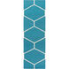Atrium 96 X 30 inch Denim, Ivory Rug