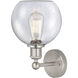 Athens Sconce Wall Light in Satin Nickel, Seedy