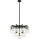 Bulbus LED 32 inch Matte Black Pendant Ceiling Light