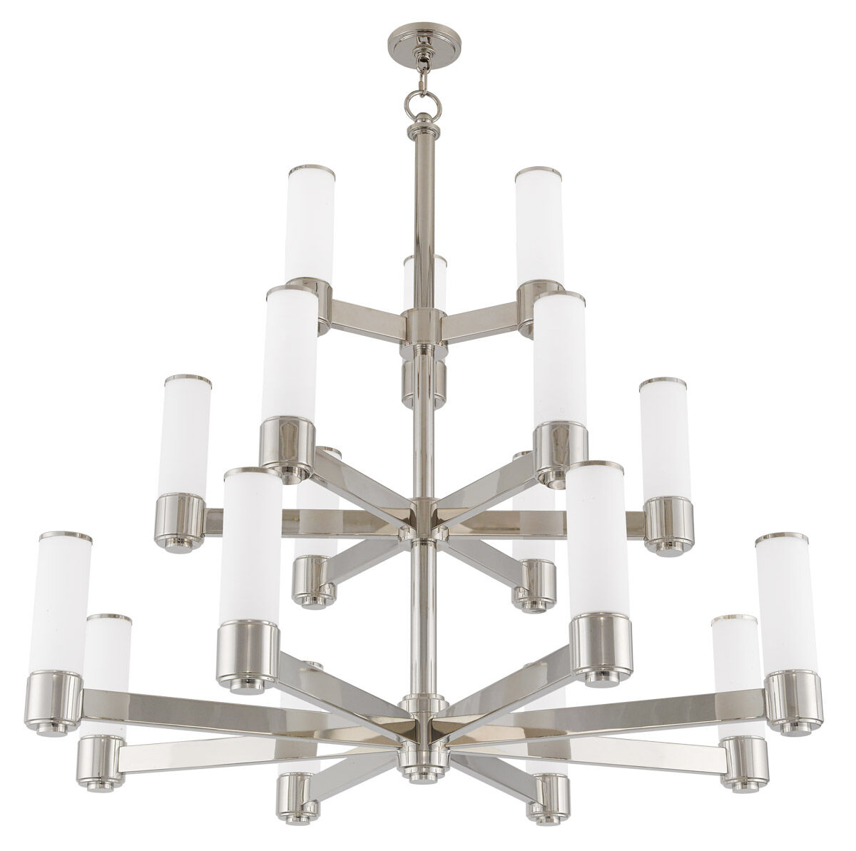 Weston 17 Light 44 inch Polished Nickel Foyer Chandelier Ceiling Light