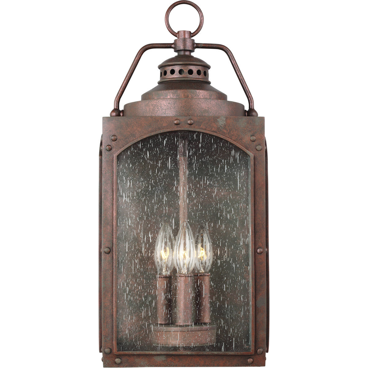 Randhurst 3 Light 20.13 inch Copper Oxide Outdoor Wall Lantern, Large