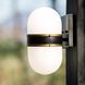 Capsule 2 Light 13.25 inch Matte Black and Textured Gold Outdoor Sconce