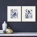 Bluebird Silhouette Blue and Neutral Framed Art, Propac