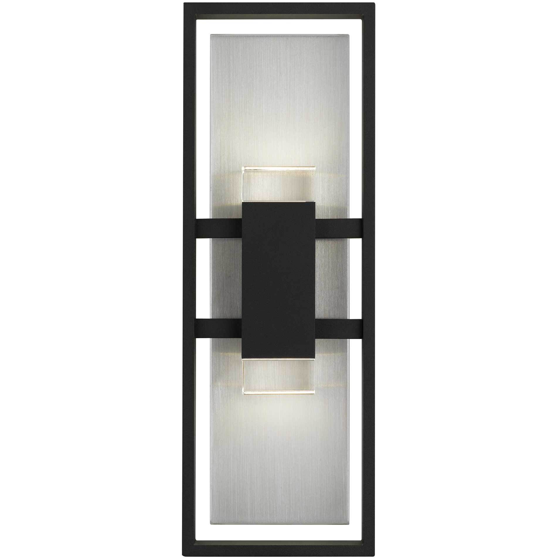 Mars LED 18 inch Sand Black Outdoor Wall Sconce