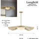 Longfield 2 Light 36 inch Legacy Brass Pendant Ceiling Light