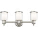 Middlebush 3 Light 24 inch Brushed Nickel Bath Vanity Wall Light