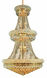 Primo 32 Light 30 inch Gold Foyer Ceiling Light in Royal Cut