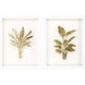 Golden Palm Metallic and White and Neutral Framed Art, The Studio
