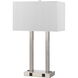 Signature 27 inch 60 watt Brushed Steel Desk Lamp Portable Light