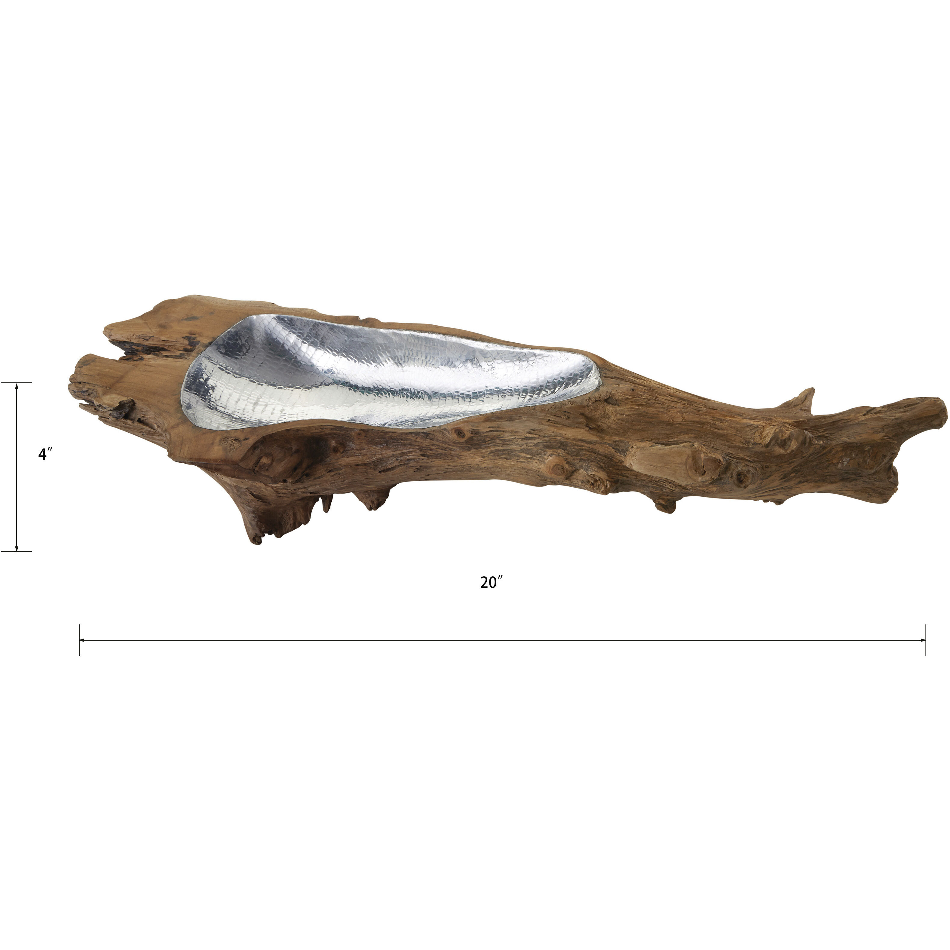 Teak Root 20 X 4 inch Bowl