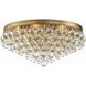 Calypso 6 Light 20 inch Vibrant Gold Flush Ceiling Light