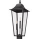 Gannon 3 Light 30 inch Black Outdoor Post Mounted Fixture in G9