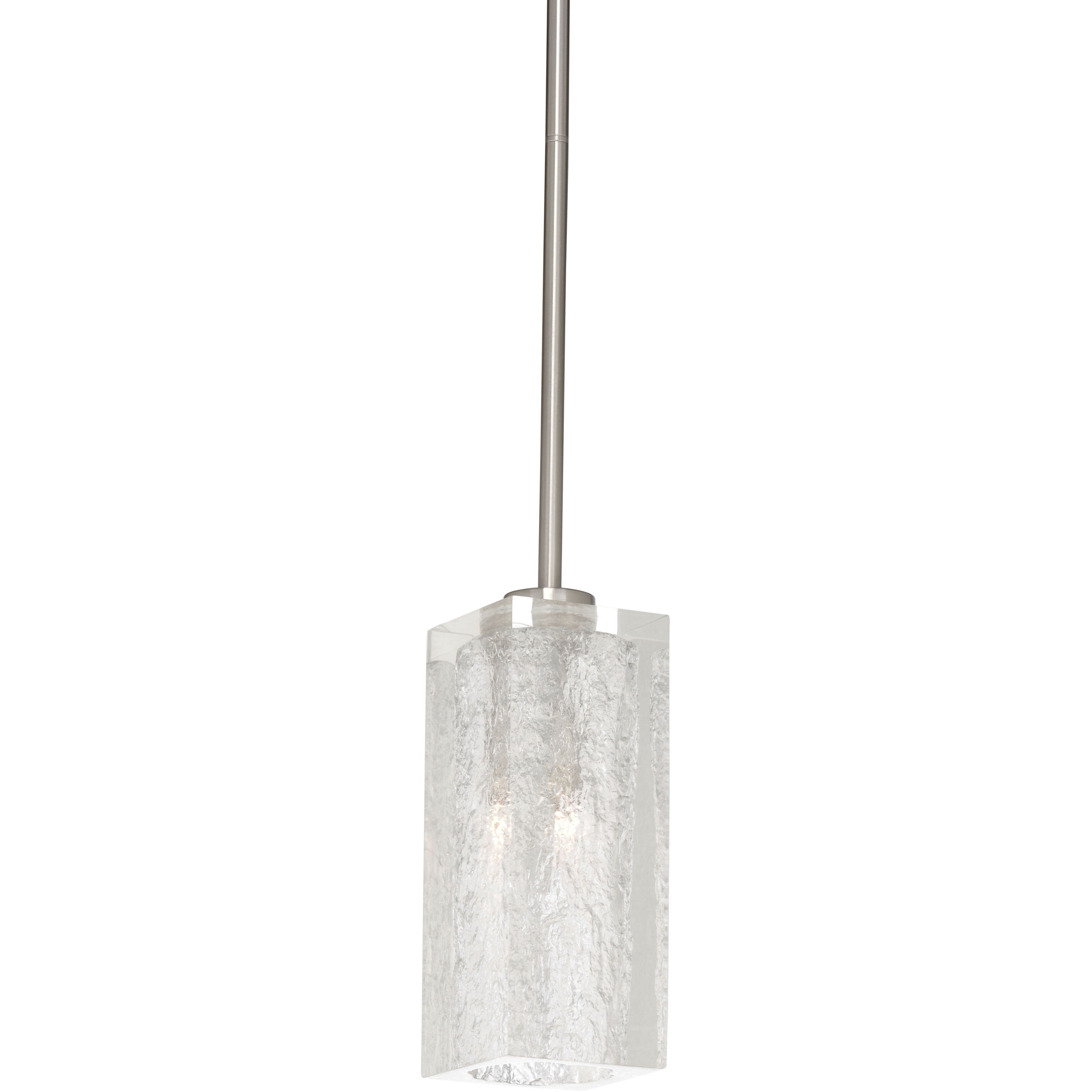 Frederick Cooper 1 Light 5 inch Satin Nickel/Textured Pendant Ceiling Light