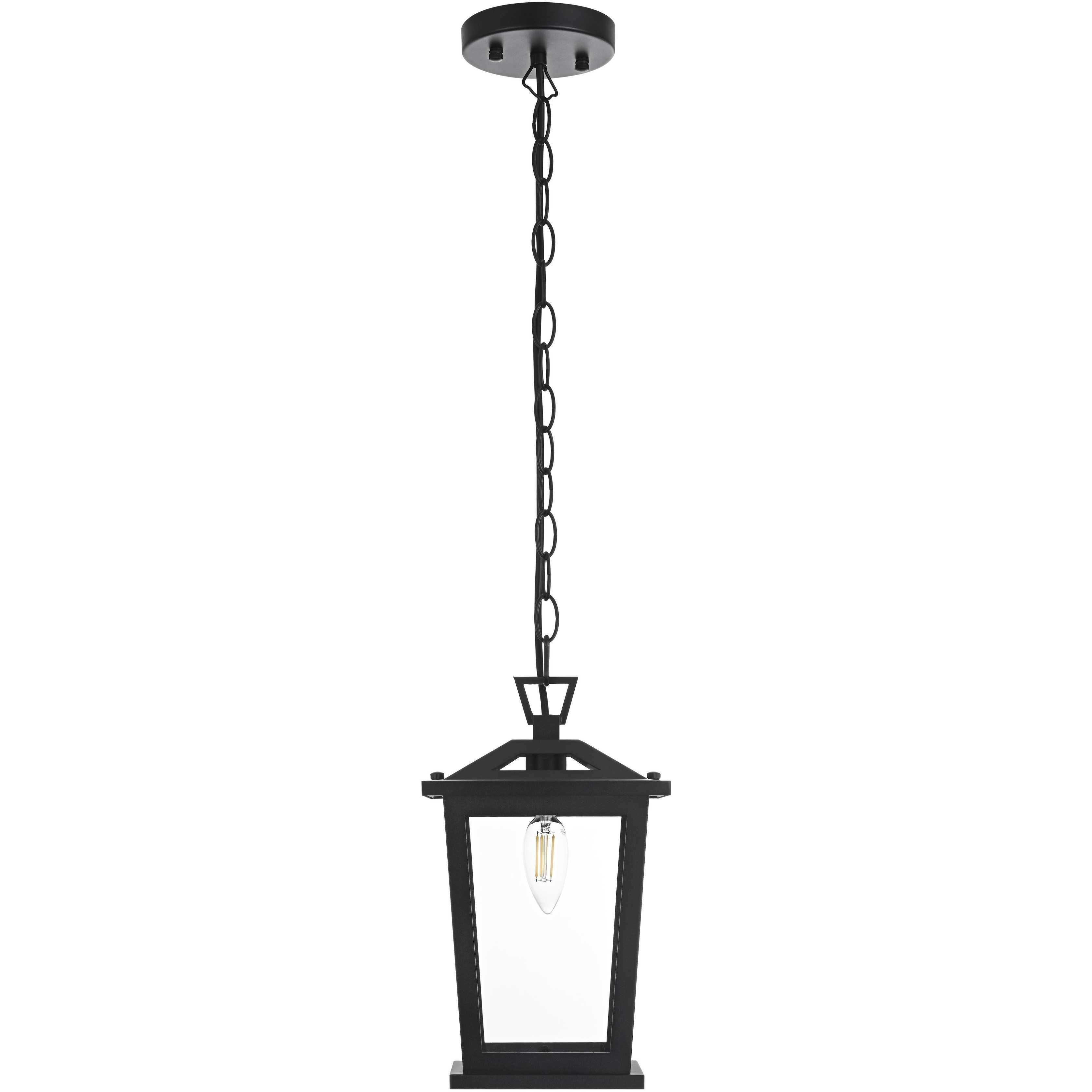 Berks 1 Light 5.5 inch Black Outdoor Pendant