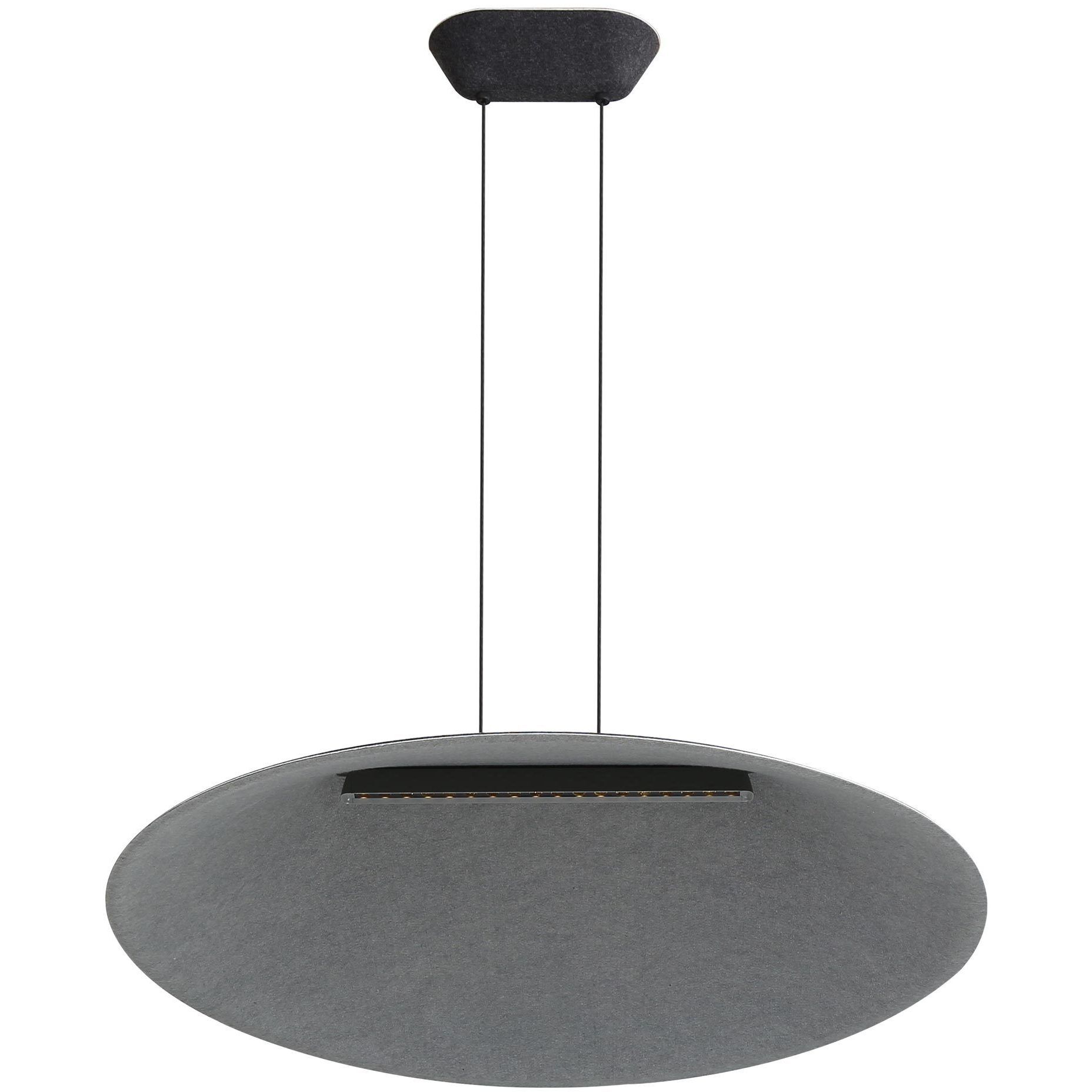 Faroe Pendant Ceiling Light in Flecked Black/Grey