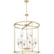 Katerina 9 Light 28 inch Rubbed Brass Chandelier Ceiling Light