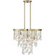 Livorno 4 Light 21 inch Noble Brass Chandelier Ceiling Light