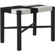Plex 16 inch Black and Black & White Stool