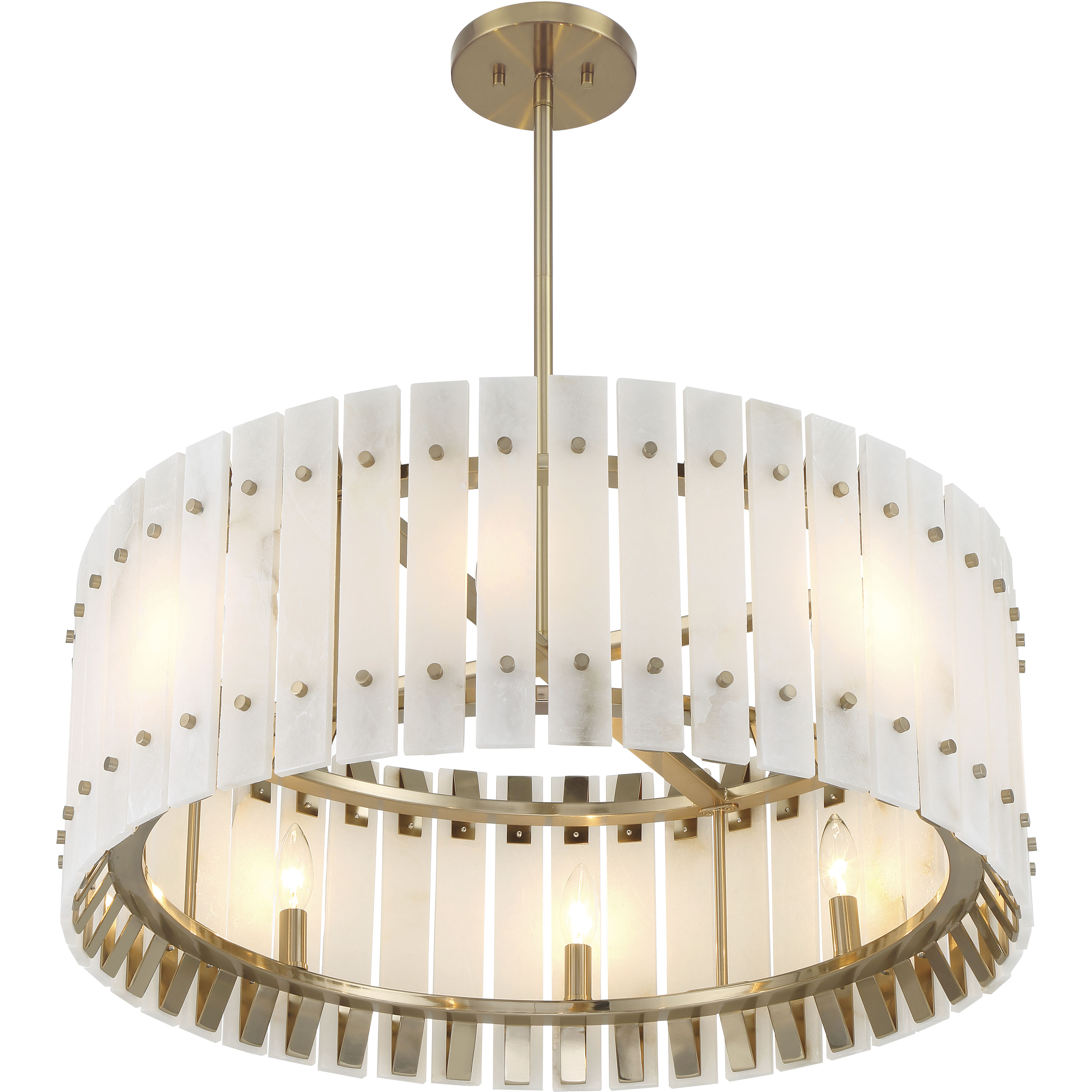 Bardon 8 Light 28.25 inch Celeste Brass Pendant Ceiling Light