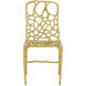 Honeycomb Gold Side Chair, Marjorie Skouras Collection
