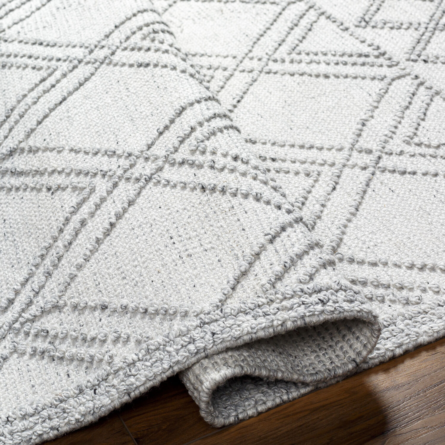 Napoli 108 X 72 inch White Rug, Rectangle