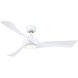 Wrap Custom 1 Light Matte White Fan Light Kit