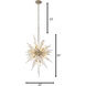 Orbital 16 Light 20 inch Gold Dust Pendant Ceiling Light