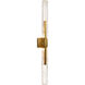 Curva LED 4.7 inch Brass Vanity Light Wall Light