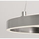Glo LED 23.75 inch Satin Nickel Pendant Ceiling Light