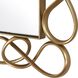 Twist It 45.25 X 29.25 inch Plated Antique Brass Mirror