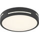 Harmony LED 15 inch Matte Black Flush Mount Ceiling Light