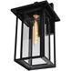 Crawford 1 Light 18.2 inch Black Outdoor Wall Light