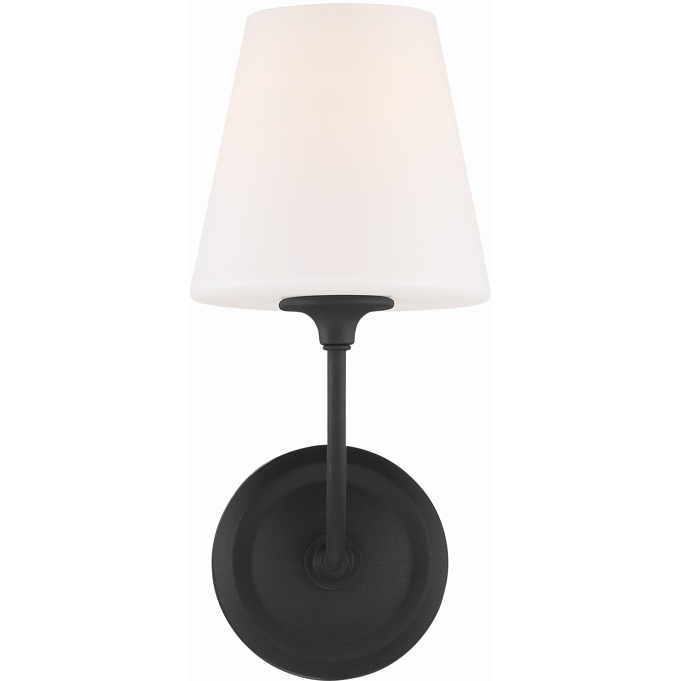 Sylvan Bath Sconce Wall Light in Black Forged