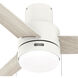Brunner 52 inch Matte White with Light Oak/Fresh White Blades Ceiling Fan