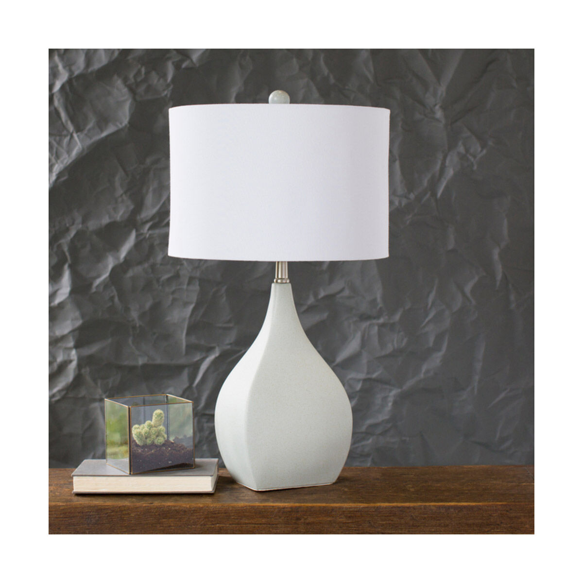 Hinton 25.5 inch 100 watt Off-White Table Lamp Portable Light