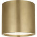 Mick De Giulio Dola LED 6 inch Hand-Rubbed Antique Brass Flush Mount Ceiling Light