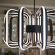 Roto 12 Light 24.5 inch Black Pendant Ceiling Light
