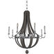 Sharlow 8 Light 36 inch Chrome Chandelier Ceiling Light