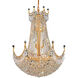 Corona 24 Light 30 inch Gold Dining Chandelier Ceiling Light in Royal Cut