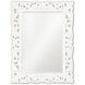 Chateau 42 X 31 inch Glossy White Wall Mirror