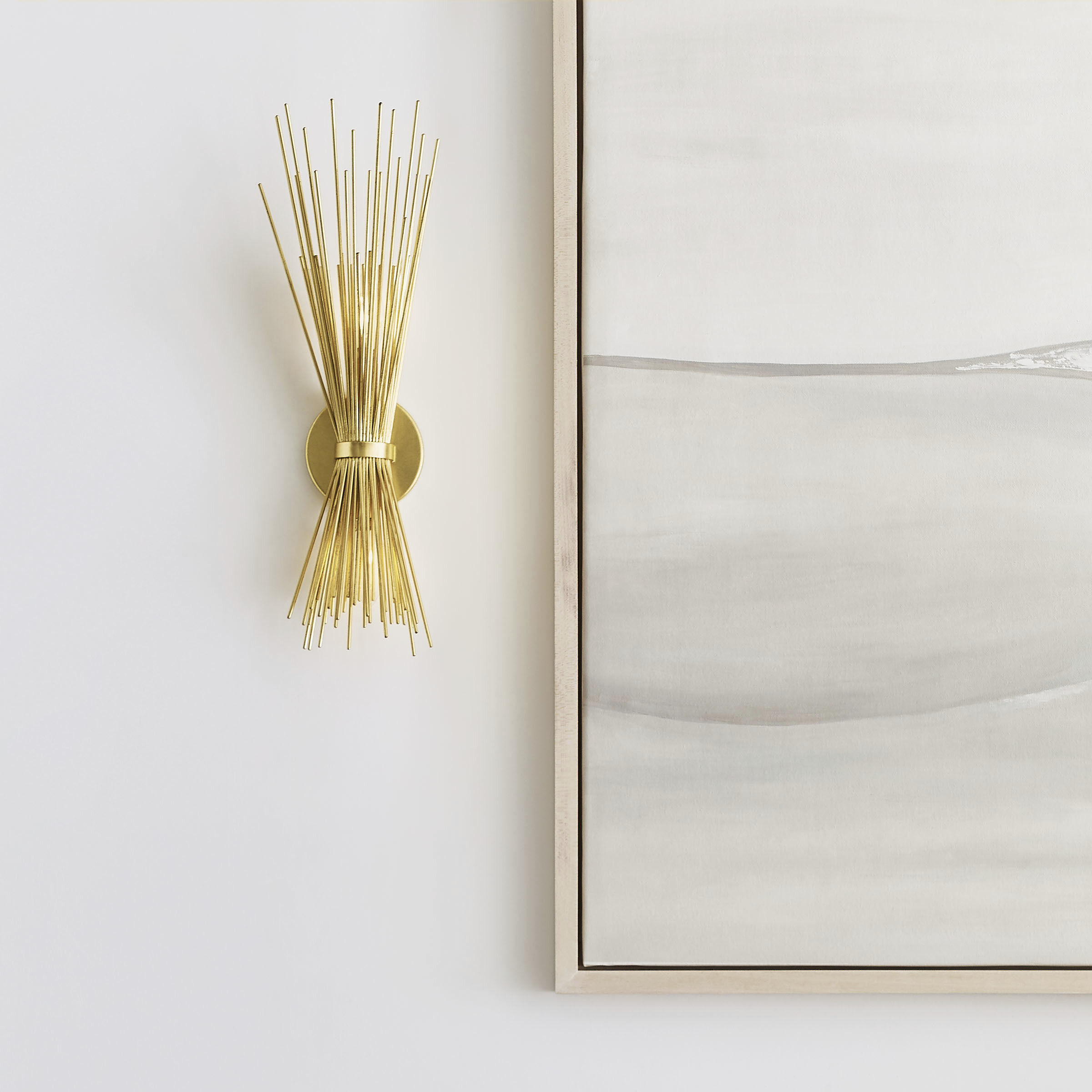 Kelly Wearstler Strada 2 Light 8 inch Gild Sconce Wall Light, Small