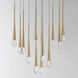 Pierce LED 24.75 inch Gold Multi-Light Pendant Ceiling Light