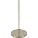 Asya 55 inch 60 watt Antique Brushed Brass Floor Lamp Portable Light