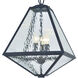 Glacier 3 Light 14 inch Black Charcoal Outdoor Pendant in Water