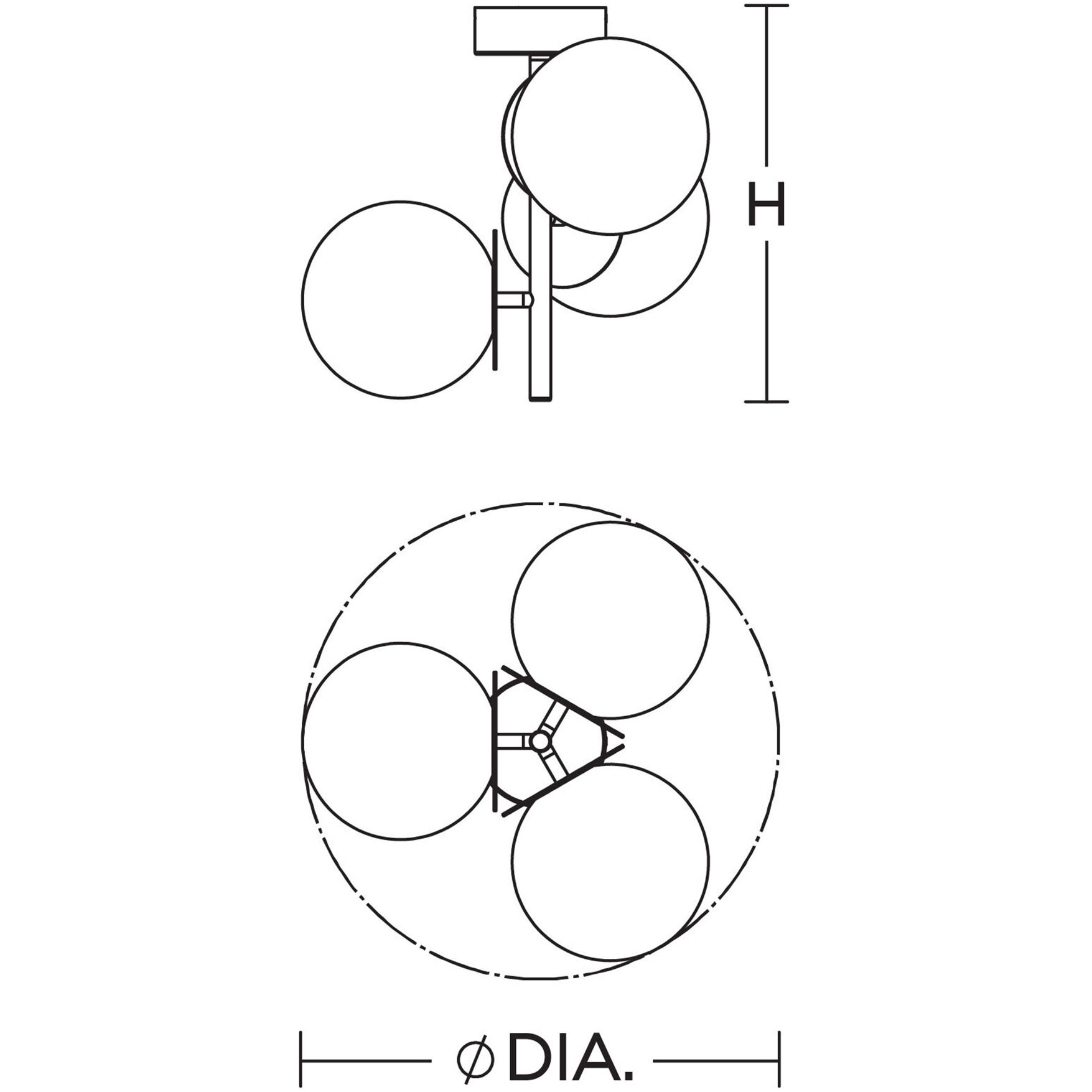 Arren LED 17.25 inch Light Antique Brass Semi-Flush Mount Ceiling Light
