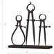 Compass and Caliper Antique Black Object