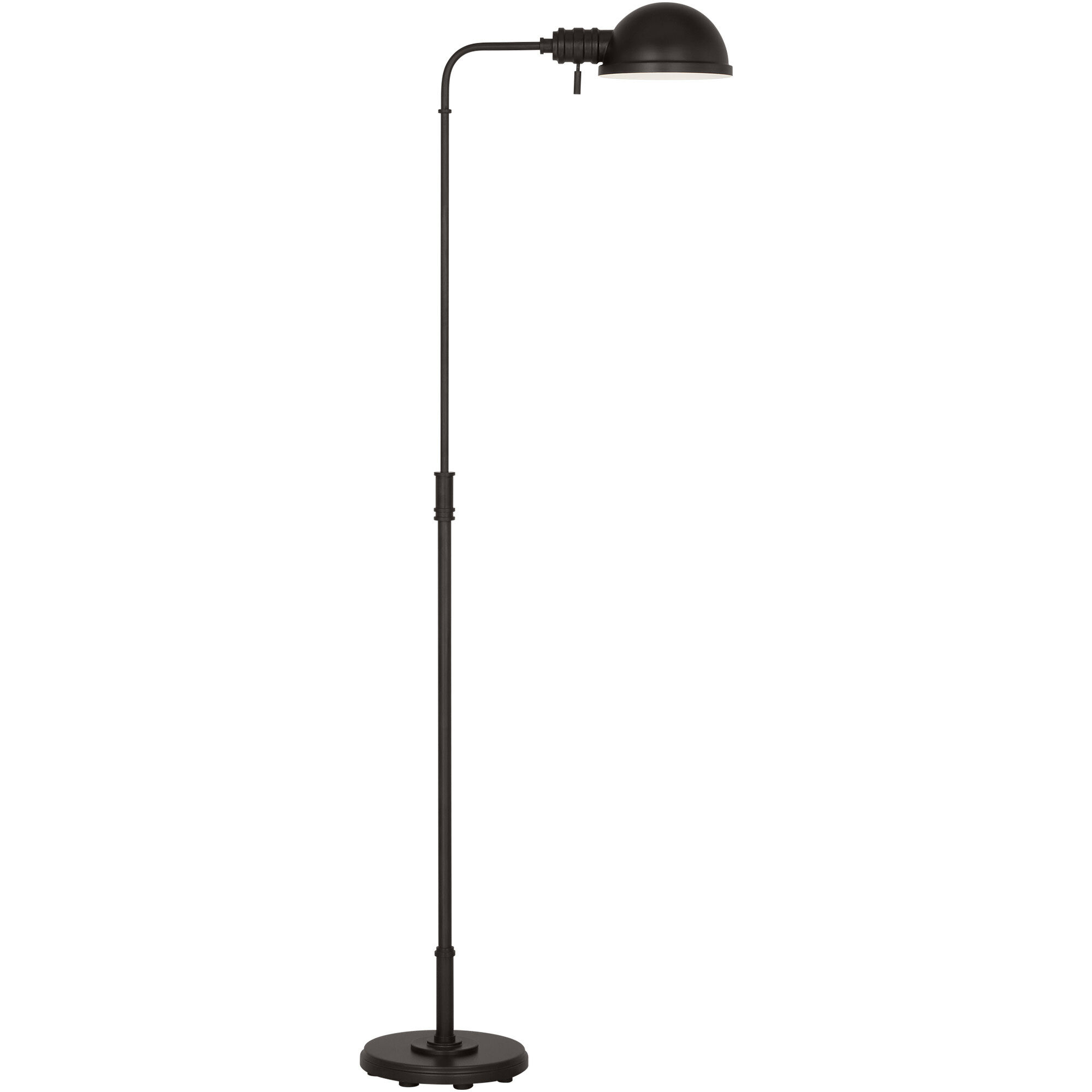 C&M by Chapman & Myers Belmont 64 inch 9 watt Aged Iron Floor Lamp Portable Light