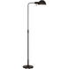 C&M by Chapman & Myers Belmont 64 inch 9 watt Aged Iron Floor Lamp Portable Light