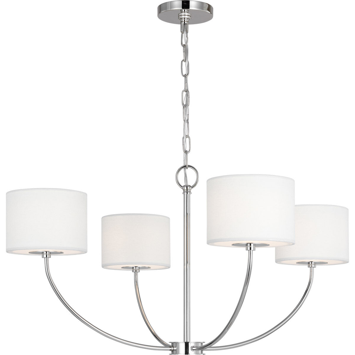 kate spade new york Sawyer 4 Light 31.75 inch Polished Nickel Chandelier Ceiling Light