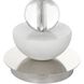 Exposition 34 inch 150.00 watt Polished Nickel and White Marble Buffet Lamp Portable Light